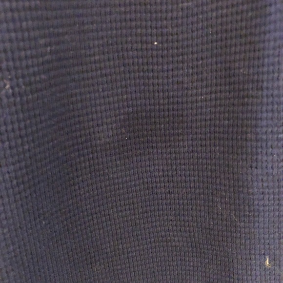 Polo Ralph Lauren navy blue wide leg waffle knit cotton draw string sweat pants - Picture 2 of 7